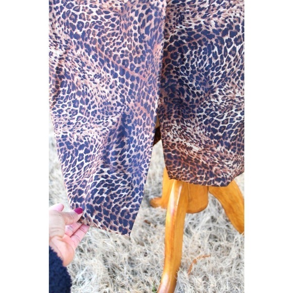 Briggs New York Leopard Print Midi Pencil Skirt Women Size 12 Petite NWT - Picture 4 of 8